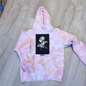 Artist Union Clothing Co. Pastel Pink & Lavender Tie-Dye Hoodie